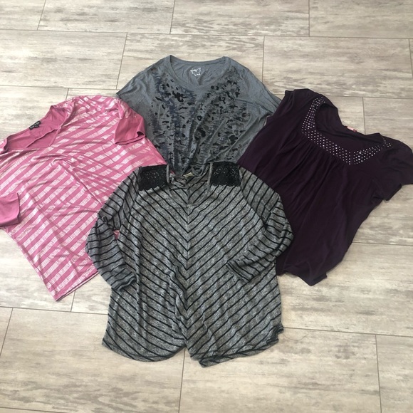 Just My Size Tops - Plus top lot 6/P/S